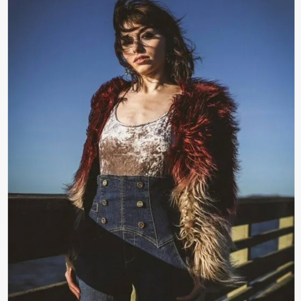Bebe Ombre Faux Fur Coat - Picture 6 of 17